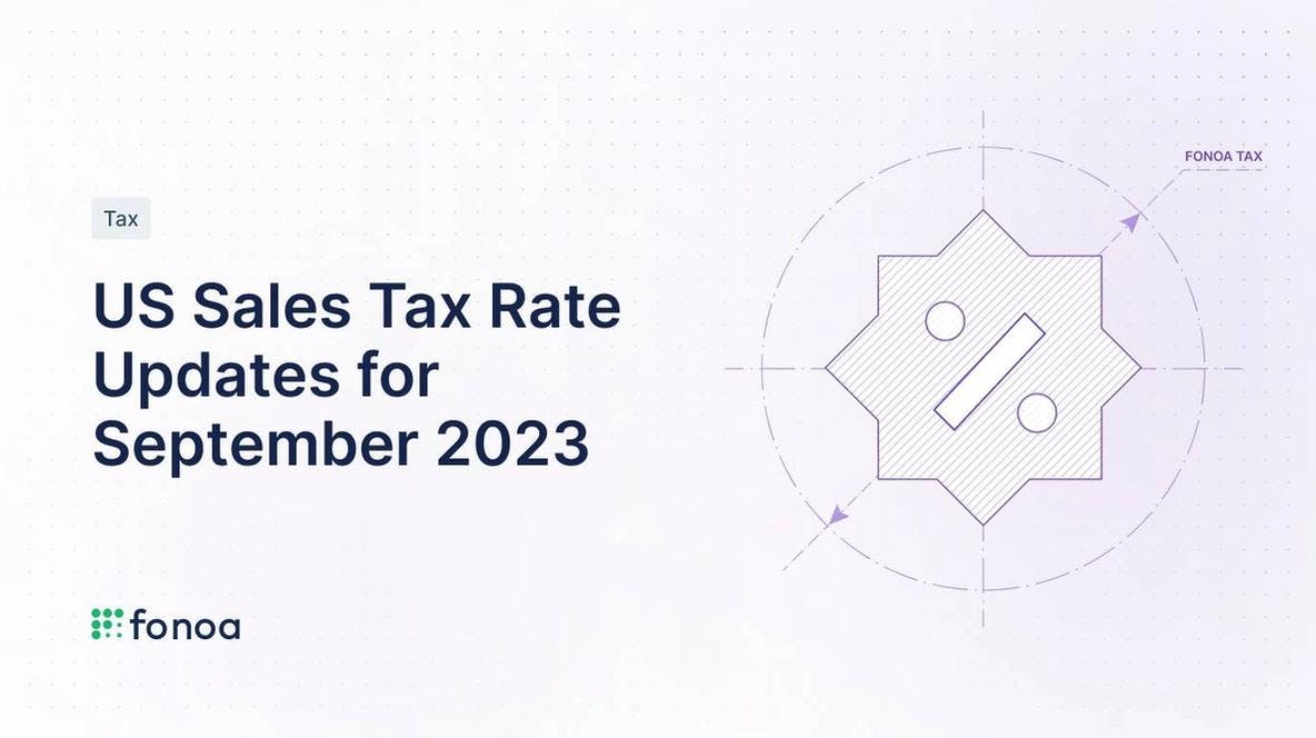 US Sales Tax Rate Updates for September 2023