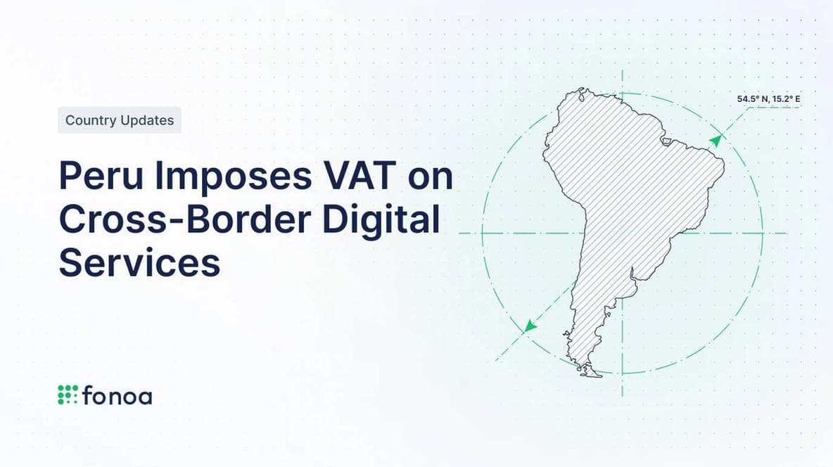 Peru Imposes VAT on Cross-Border Digital Services