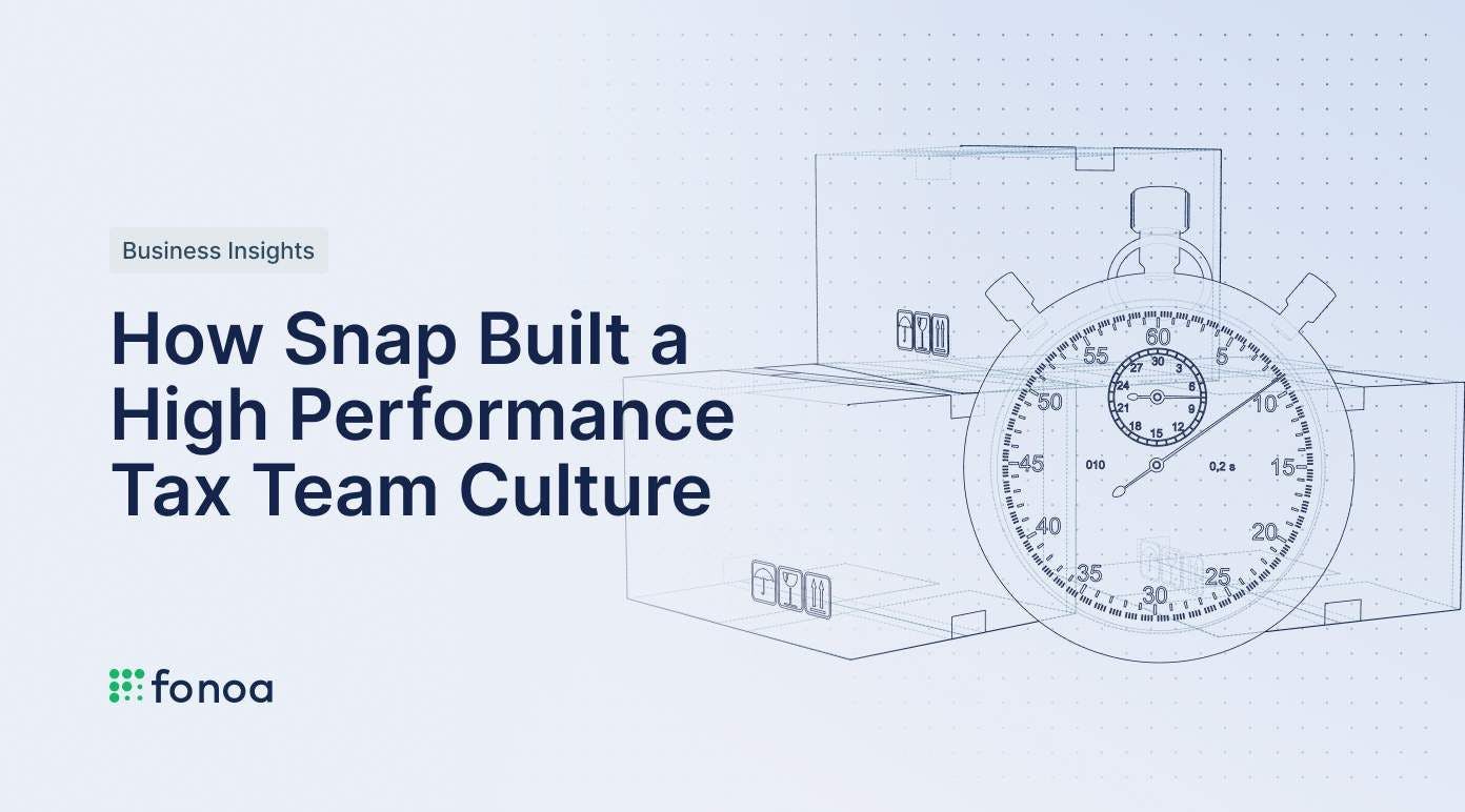 How Snap Built a High Performance Tax Team Culture