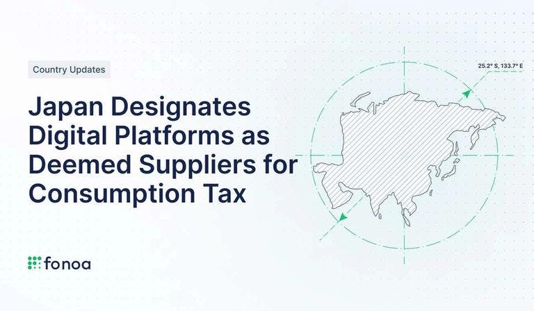 Japan Designates Digital Platforms as Deemed Suppliers for Consumption Tax